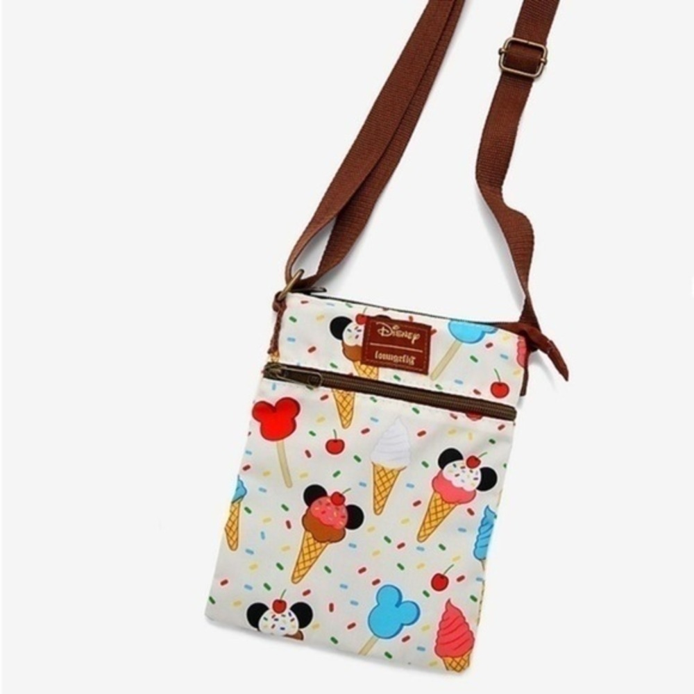 Disney x Loungefly Mickey Ice Cream Crossbody Bag Park Day Travel NWT